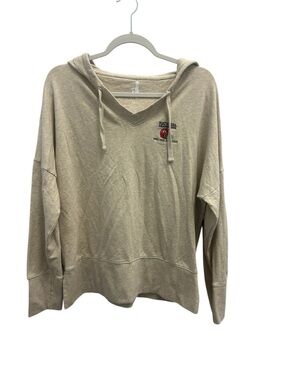 Johnnie-O Women’s V-Neck Pullover Hoodie Size M Tan Georgia National Champions